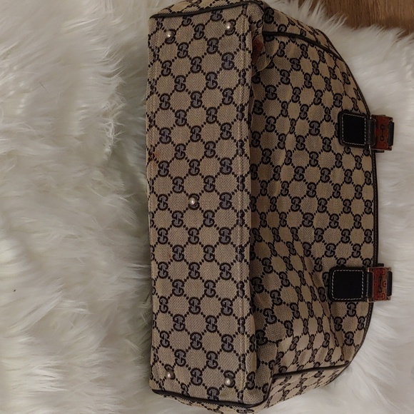 Authentic Gucci GG Monogram Supreme Sherry Web Pop Tote Bag - Picture 4 of 11